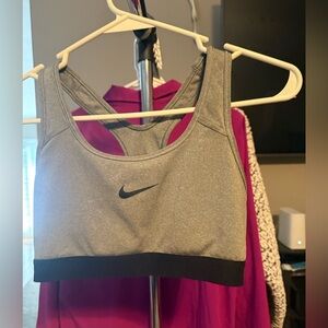 Nike Heather Gray Dri-FIT Sports Bra